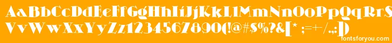 Skittlesnbeernf Font – White Fonts on Orange Background