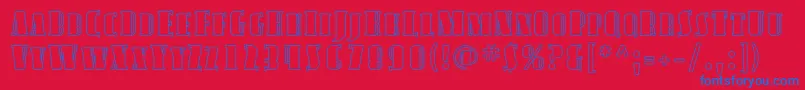 AvondaleScOutline Font – Blue Fonts on Red Background