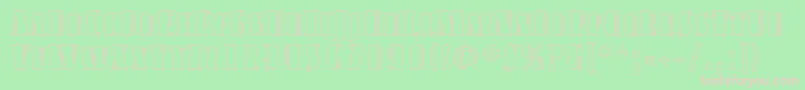 AvondaleScOutline Font – Pink Fonts on Green Background