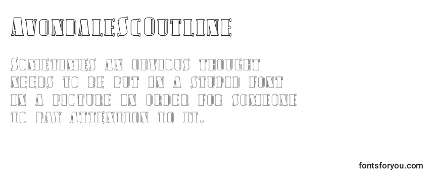 Review of the AvondaleScOutline Font