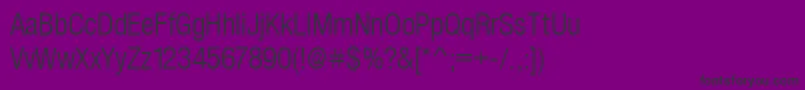 SansLightCond Font – Black Fonts on Purple Background