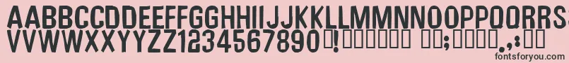 Unfinishedsympathy2 Font – Black Fonts on Pink Background