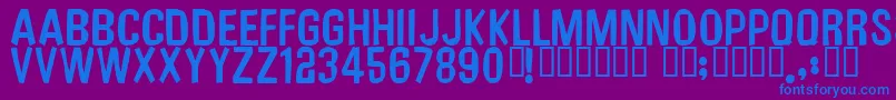 Unfinishedsympathy2 Font – Blue Fonts on Purple Background