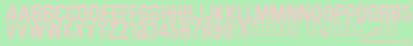 Unfinishedsympathy2 Font – Pink Fonts on Green Background