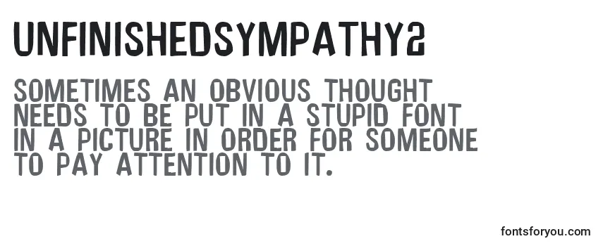 Review of the Unfinishedsympathy2 Font