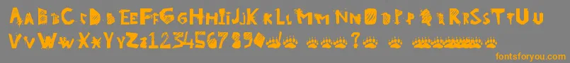 GoWild Font – Orange Fonts on Gray Background