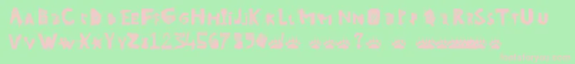 GoWild Font – Pink Fonts on Green Background