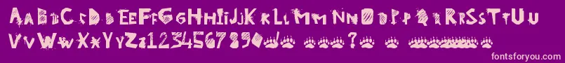 GoWild Font – Pink Fonts on Purple Background