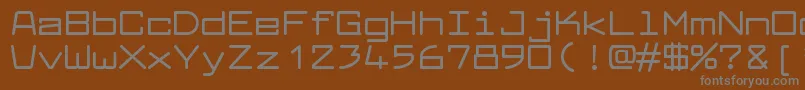 Шрифт LarabiefontexBold – серые шрифты на коричневом фоне