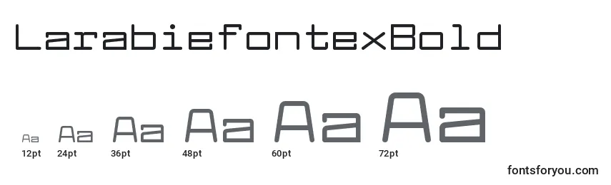 LarabiefontexBold Font Sizes