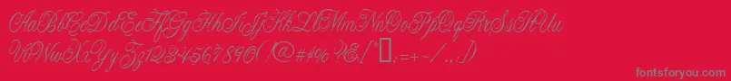 fuente CacLaskoCondensed – Fuentes Grises Sobre Fondo Rojo