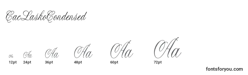 CacLaskoCondensed Font Sizes
