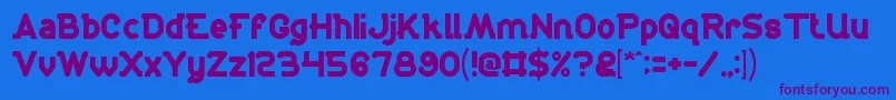 Antariksa Font – Purple Fonts on Blue Background