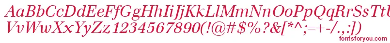 Шрифт EmonaItalic – красные шрифты