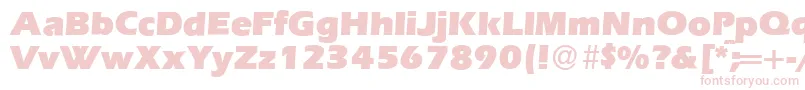 E820SansUltraRegular Font – Pink Fonts on White Background