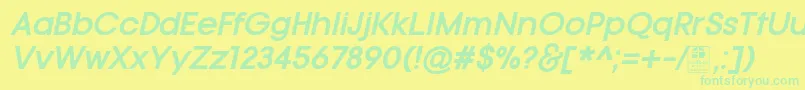 More about TypoGotikaBoldItalicDemo Font TypoGotikaBoldItalicDemo Font – Green Fonts on Yellow Background