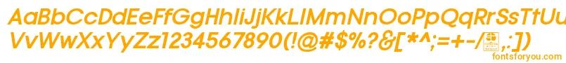 TypoGotikaBoldItalicDemo-Schriftart – Orangefarbene Schriften