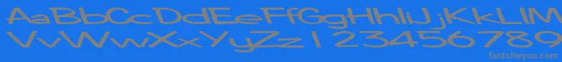 Police CoinageofmindRegularTtext – polices grises sur fond bleu