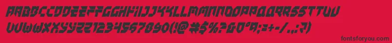 Tokyodriftercondital Font – Black Fonts on Red Background