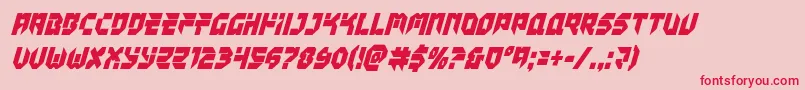 Tokyodriftercondital Font – Red Fonts on Pink Background