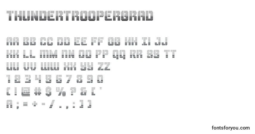 Шрифт Thundertroopergrad – алфавит, цифры, специальные символы