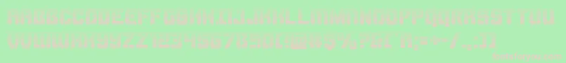 Шрифт Thundertroopergrad – розовые шрифты на зелёном фоне