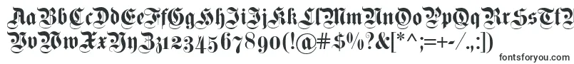 Шрифт Fettekanzleiosf – буквенные шрифты
