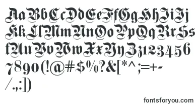  Fettekanzleiosf font