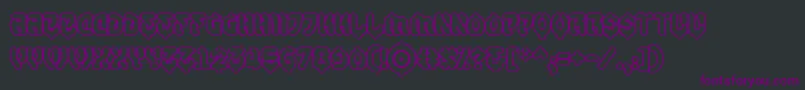 Samuraicabcooutbb Font – Purple Fonts on Black Background