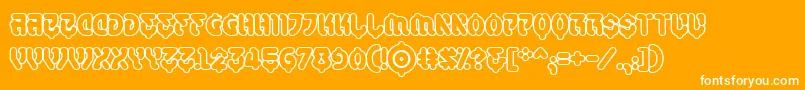 Samuraicabcooutbb Font – White Fonts on Orange Background