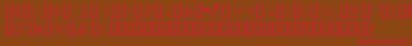 EasterHoppy Font – Red Fonts on Brown Background