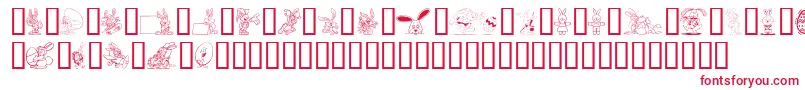 フォントEasterHoppy – 赤い文字