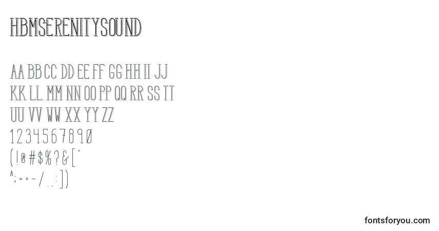 HbmSerenitySound Font – alphabet, numbers, special characters