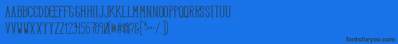 HbmSerenitySound Font – Black Fonts on Blue Background