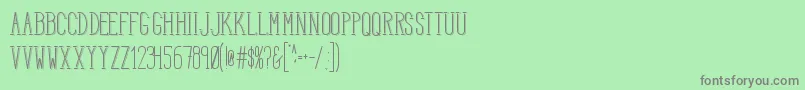 HbmSerenitySound Font – Gray Fonts on Green Background