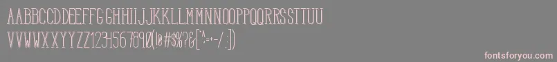 Lisätietoja HbmSerenitySound-fontista HbmSerenitySound-fontti – vaaleanpunaiset fontit harmaalla taustalla