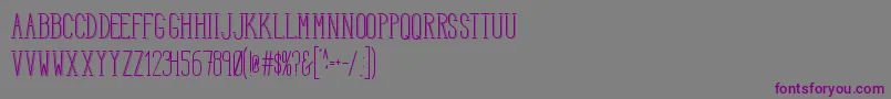 HbmSerenitySound Font – Purple Fonts on Gray Background