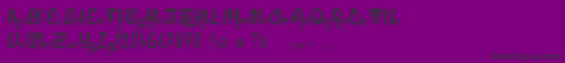 CityOfAngel Font – Black Fonts on Purple Background