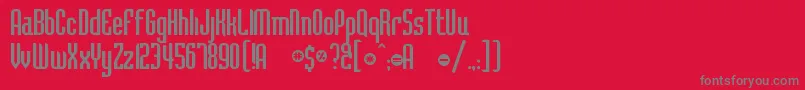 BedrockCyr Font – Gray Fonts on Red Background