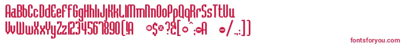 Шрифт BedrockCyr – красные шрифты