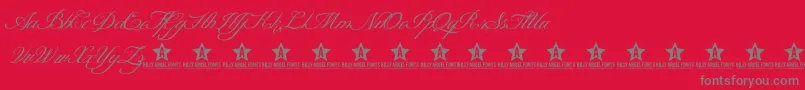 fuente ShitHappensTrialD – Fuentes Grises Sobre Fondo Rojo