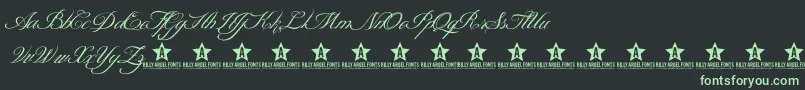 ShitHappensTrialD Font – Green Fonts on Black Background