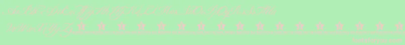 ShitHappensTrialD Font – Pink Fonts on Green Background