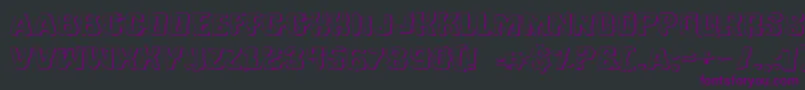 Tussleeo Font – Purple Fonts on Black Background