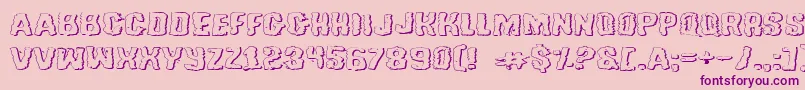 Tussleeo Font – Purple Fonts on Pink Background