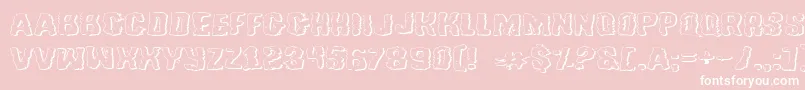 Tussleeo Font – White Fonts on Pink Background