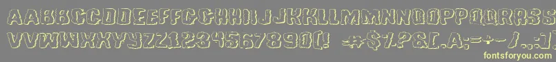 Tussleeo Font – Yellow Fonts on Gray Background