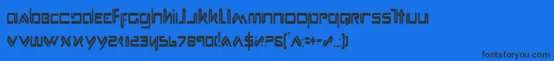 Xephc Font – Black Fonts on Blue Background