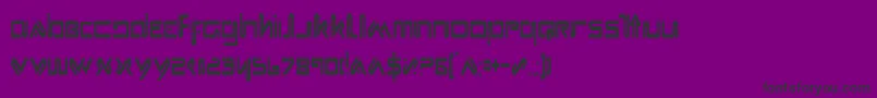 fuente Xephc – Fuentes Negras Sobre Fondo Morado