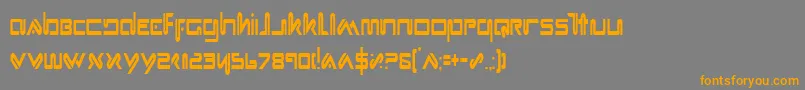 Xephc Font – Orange Fonts on Gray Background